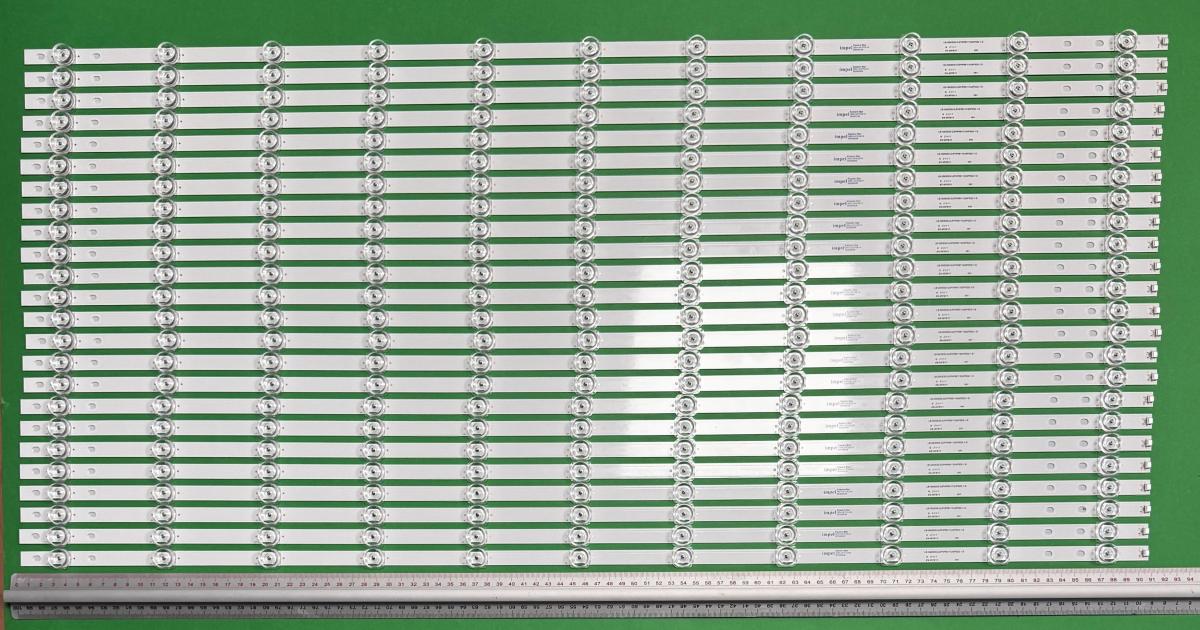Zestaw listew LED do naprawy podświetlenia telewizora PHILIPS  86" zestaw 24szt X LB-GM3030-GJPHP8611X24PS02-1-S , 11LED , 906MM , 3V ,