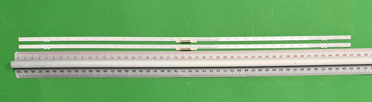 Zestaw listew LED do naprawy podświetlenia telewizora SAMSUNG 43" zestaw 2szt X Q60B_STC430AK6_7020N_2IN1_36LEDs_REV1.0_210919 BN96-54488A / S2Q6-430SM0-R0[21.08.20] , 36LED , 465MM , 3V ,