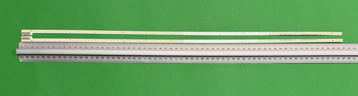 Zestaw listew LED do naprawy podświetlenia telewizora TCL 49" zestaw 2szt , 1szt X STZ490A02_A type-REV01-64LED-131028 & 1szt X STZ490A02_B type-REV01-64LED-131028 , 64LED , 607MM , 6V ,