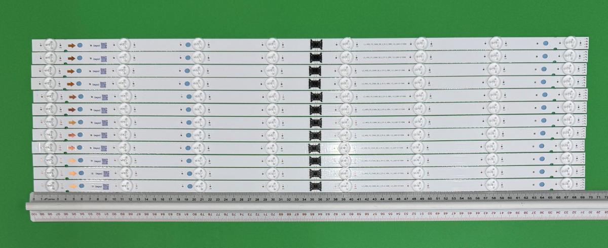 Zestaw listew LED do naprawy podświetlenia telewizora  SONY 65" zestaw 12szt X L3_HRS_F5_CWM_S8_2_R1.0_VBN_1.0_LM41-01109A , 8LED , 693MM , 3V ,