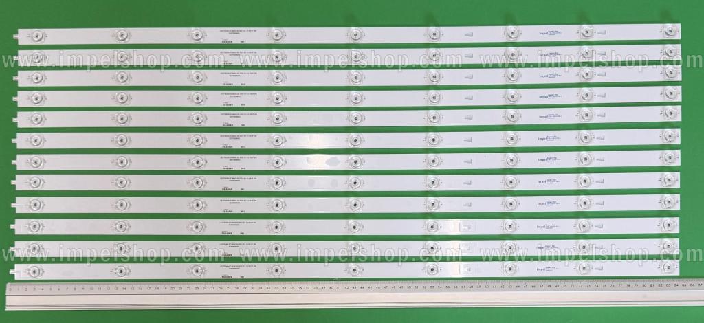 Zestaw listew LED do naprawy podświetlenia telewizora  SHARP 75" zestaw 12szt X LED75D09-ZC46AG-02 30375009003 2021-01-13 9S1P 2W , 9LED , 845MM , 3V ,