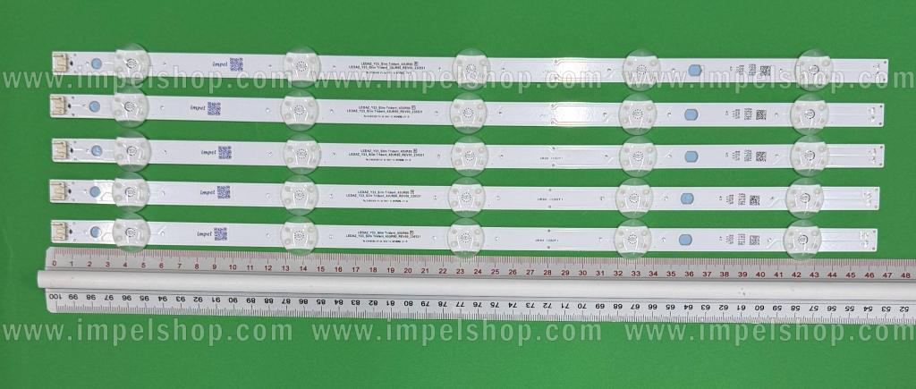 Zestaw listew LED do naprawy podświetlenia telewizora LG 43" zestaw 5szt x SSC_Y23 Slim Trident 43UR80_CSOT SSC_Y23 Slim Trident 43UR80_CSOT_PTN0.6_REV00_220915 SSC_Y23 Slim Trident 43UR80_HKC SSC_Y23 Slim Trident 43UR80_HKC_PTN0.6_REV00_220915 EAV65054401 , 5LED , 466MM , 3V ,
