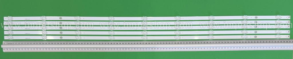 Zestaw listew LED do naprawy podświetlenia telewizora PHILIPS  50" zestaw 5szt X LB5010F V0_01 zamiennik : 210BZ09D0B336BL0CL , 9LED , 970MM , 3V ,