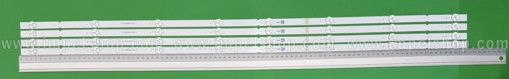 Zestaw listew LED do naprawy podświetlenia telewizora  PANASONIC 50" zestaw 4szt x RF-AZ500030SE30-0801 A2 , 8LED , 924MM , 3V ,