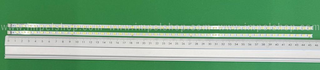 Zestaw listew LED do naprawy podświetlenia telewizora  SHARP 40"zestaw 2szt , 1szt x PC-TF40001-001 PC-TF40002-001 PC-TF40001-001 L & 1szt x PC-TF40001-001 PC-TF40002-001 PC-TF40001-001 R , 50LED, 456MM , 3V ,