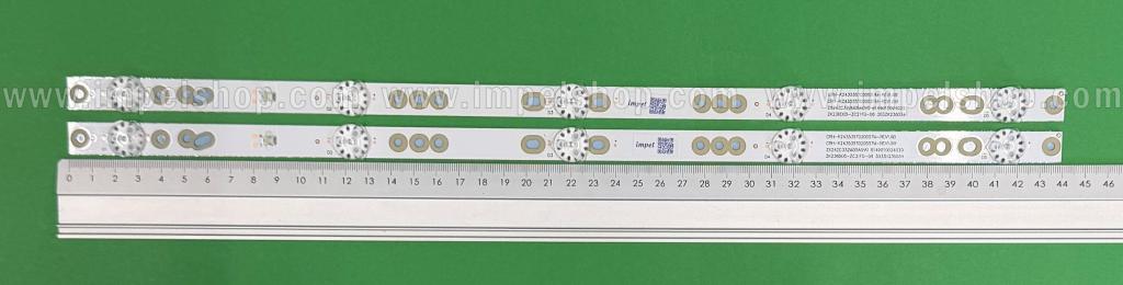 Zestaw listew LED do naprawy podświetlenia telewizora HISENSE 24" zestaw 2szt x CRH-K243535T020557M-Rev1.6 W  ZK236D05-ZC21AG-02  2015-08-01 5S1P 303ZK236031 ZX24ZC332M05A0V0 , 5LED , 440MM , 3V ,