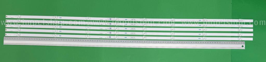 Zestaw listew LED do naprawy podświetlenia telewizora HISENSE 55" zestaw 5szt x JL.D55081330-003DS-M_V01  SJ.HO.D5500801-3030BS-M-HF LB55143 , 8LED , 1040MM , 3V ,