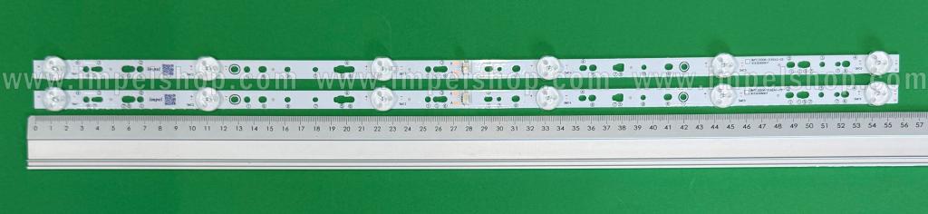 Zestaw listew LED do naprawy podświetlenia telewizora DEXP 32" zestaw 2szt x BMTC32D06-ZC62AG-03 2020-07-09 30332006007 MX320M26 , 6LED , 558MM , 3V ,