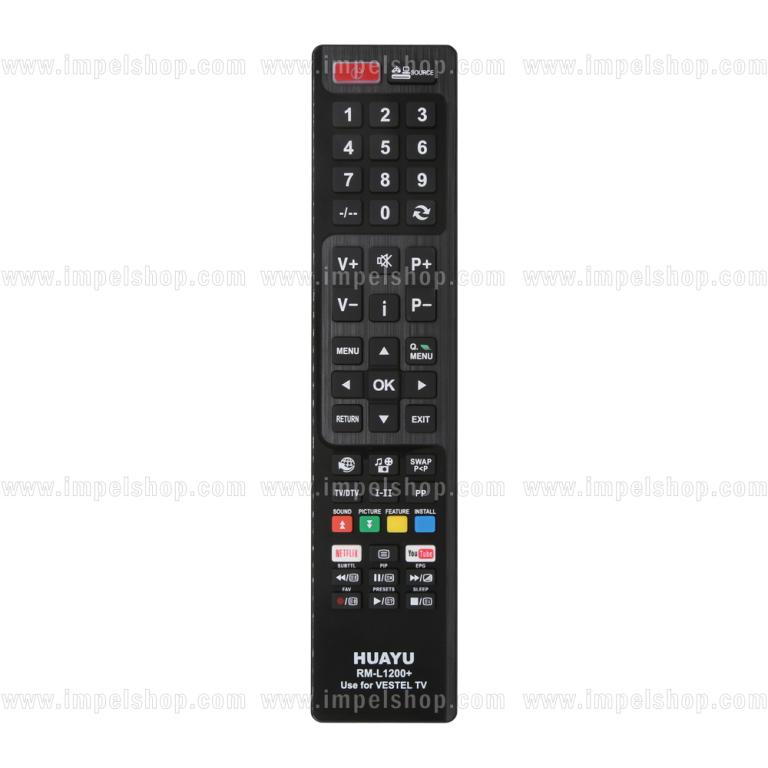 Pilot do VESTEL SMART TV RM-L1200+ - zamiennik HUAYU , Netflix Youtube ,