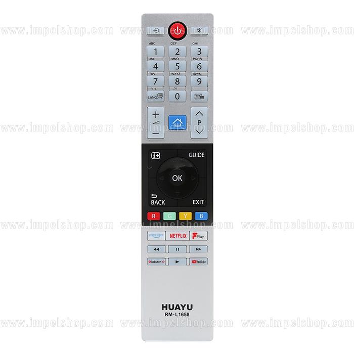 Pilot do TOSHIBA SMART TV RM-L1658 - zamiennik HUAYU , Netflix Prime Video Youtube ,