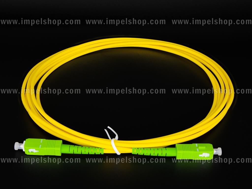 Patchcord SM G652D, Simplex, 3.0mm, SC/APC - SC/APC, 3m