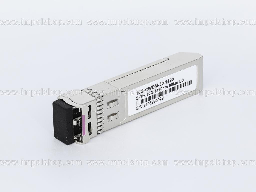 Wkładka / moduł 10G, SFP+, CWDM, SMF, 2xLC, 80km (23dB), Tx1490nm / Rx1270nm ~ 1610nm, DDM , kodowanie : CISCO