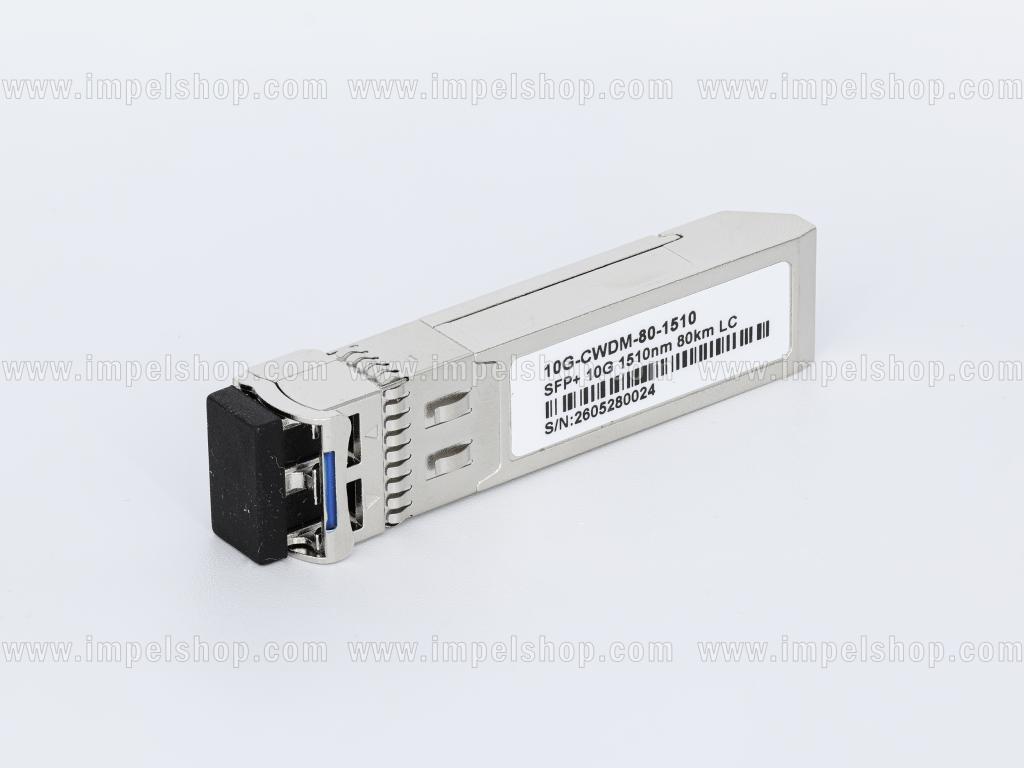 Wkładka / moduł 10G, SFP+, CWDM, SMF, 2xLC, 80km (23dB), Tx1510nm / Rx1270nm ~ 1610nm, DDM , kodowanie : CISCO