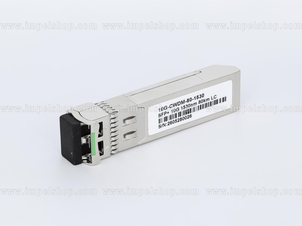 Wkładka / moduł 10G, SFP+, CWDM, SMF, 2xLC, 80km (23dB), Tx1530nm / Rx1270nm ~ 1610nm, DDM , kodowanie : CISCO