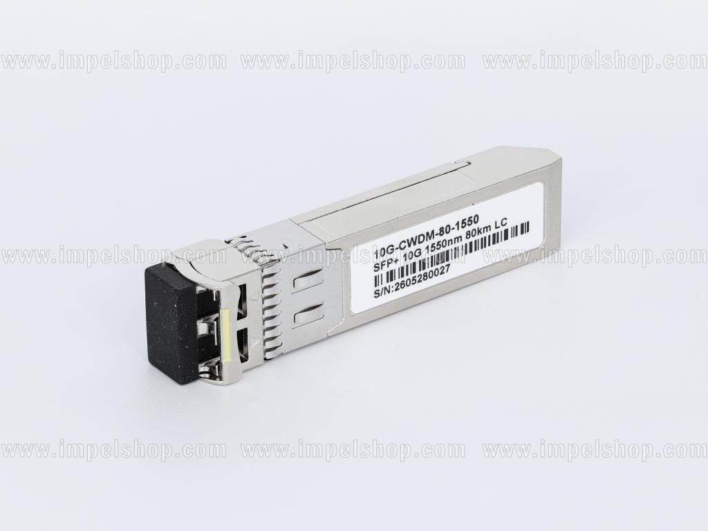 Wkładka / moduł 10G, SFP+, CWDM, SMF, 2xLC, 80km (23dB), Tx1550nm / Rx1270nm ~ 1610nm, DDM , kodowanie : CISCO