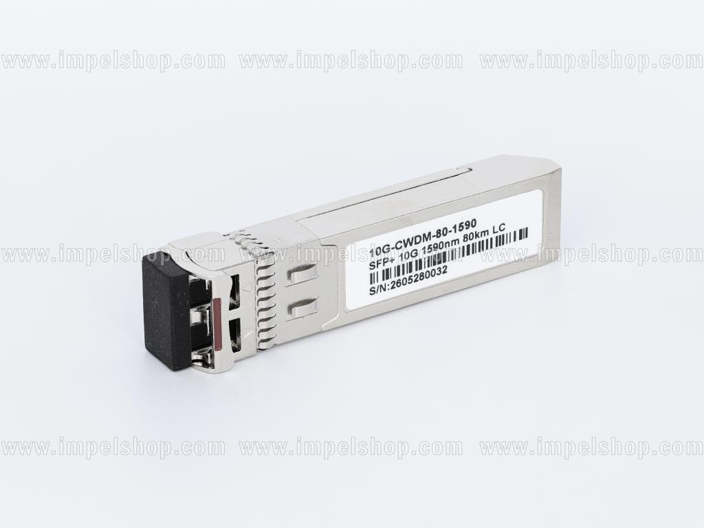 Wkładka / moduł 10G, SFP+, CWDM, SMF, 2xLC, 80km (23dB), Tx1590nm / Rx1270nm ~ 1610nm, DDM , kodowanie : CISCO