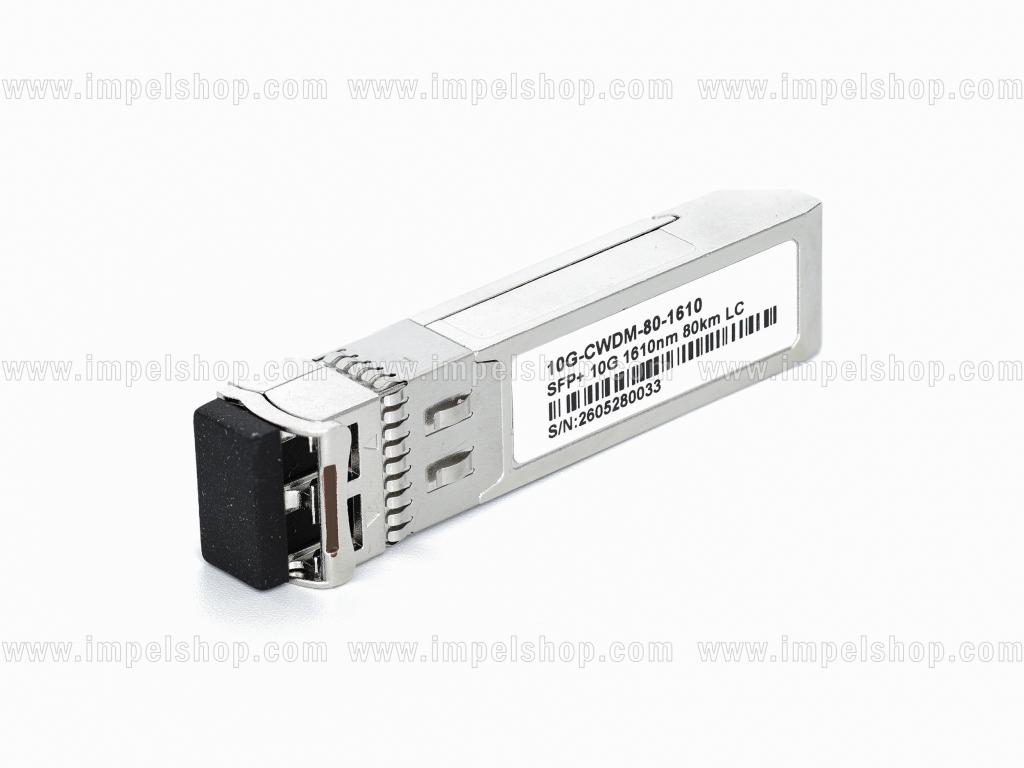 Wkładka / moduł 10G, SFP+, CWDM, SMF, 2xLC, 80km (23dB), Tx1610nm / Rx1270nm ~ 1610nm, DDM , kodowanie : CISCO