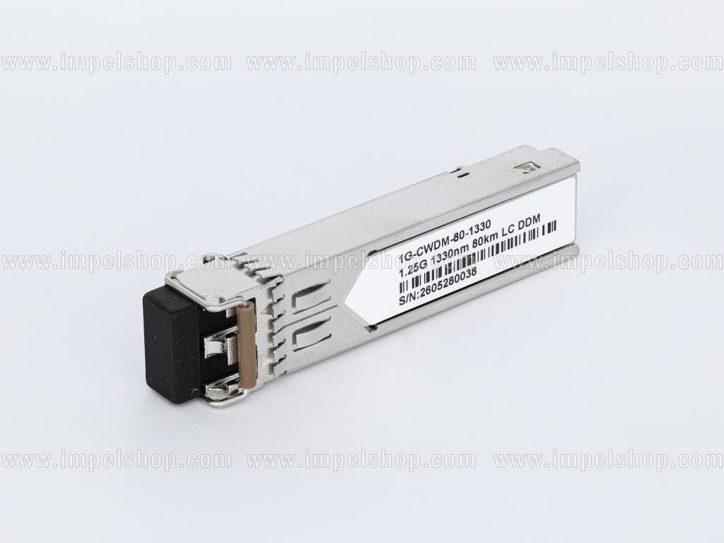 Wkładka / moduł 1.25G, SFP, CWDM, SMF, 2xLC, 80km (23dB), Tx1330nm / Rx1270nm ~1610nm, DDM , kodowanie : CISCO