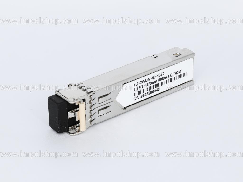 Wkładka / moduł 1.25G, SFP, CWDM, SMF, 2xLC, 80km (23dB), Tx1370nm / Rx1270nm ~1610nm, DDM , kodowanie : CISCO