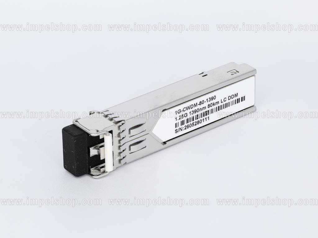 Wkładka / moduł 1.25G, SFP, CWDM, SMF, 2xLC, 80km (23dB), Tx1390nm / Rx1270nm ~1610nm, DDM , kodowanie : CISCO