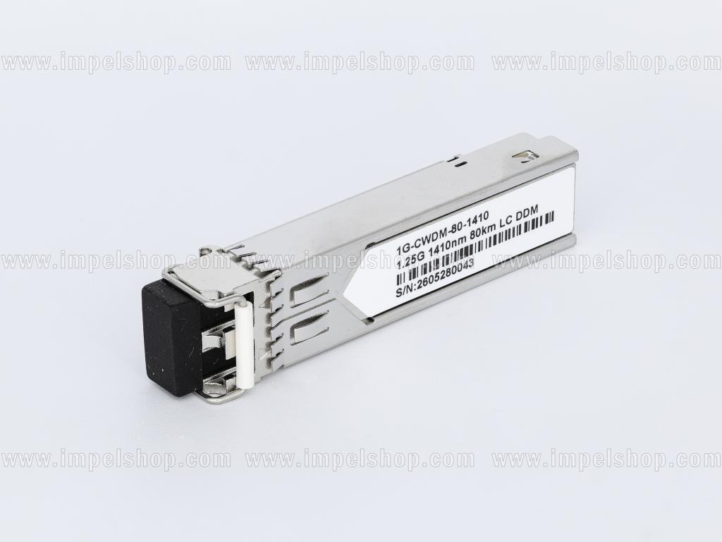 Wkładka / moduł 1.25G, SFP, CWDM, SMF, 2xLC, 80km (23dB), Tx1410nm / Rx1270nm ~1610nm, DDM , kodowanie : CISCO