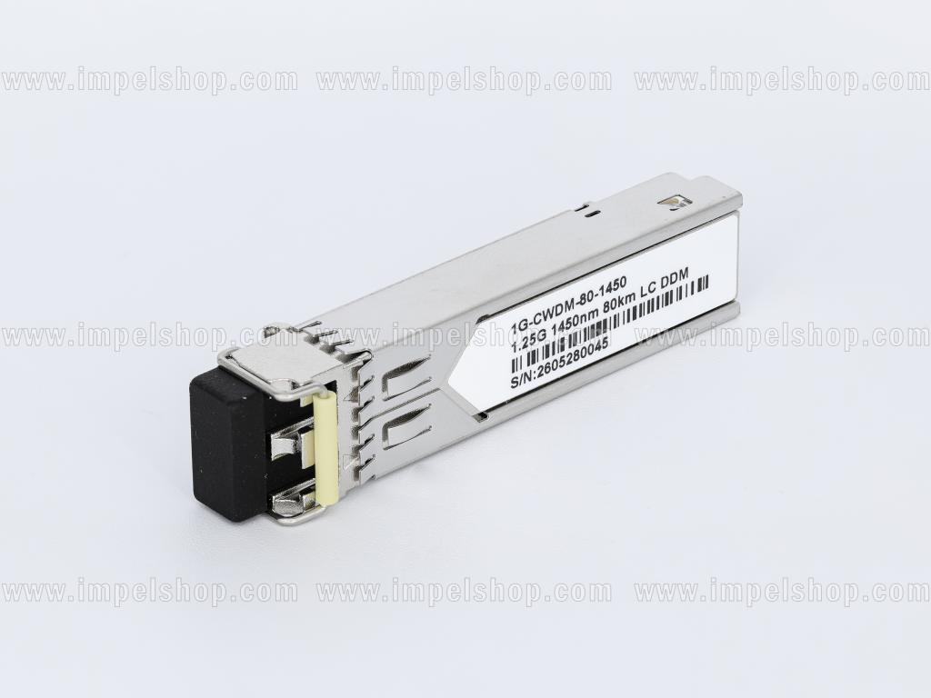 Wkładka / moduł 1.25G, SFP, CWDM, SMF, 2xLC, 80km (23dB), Tx1450nm / Rx1270nm ~1610nm, DDM , kodowanie : CISCO
