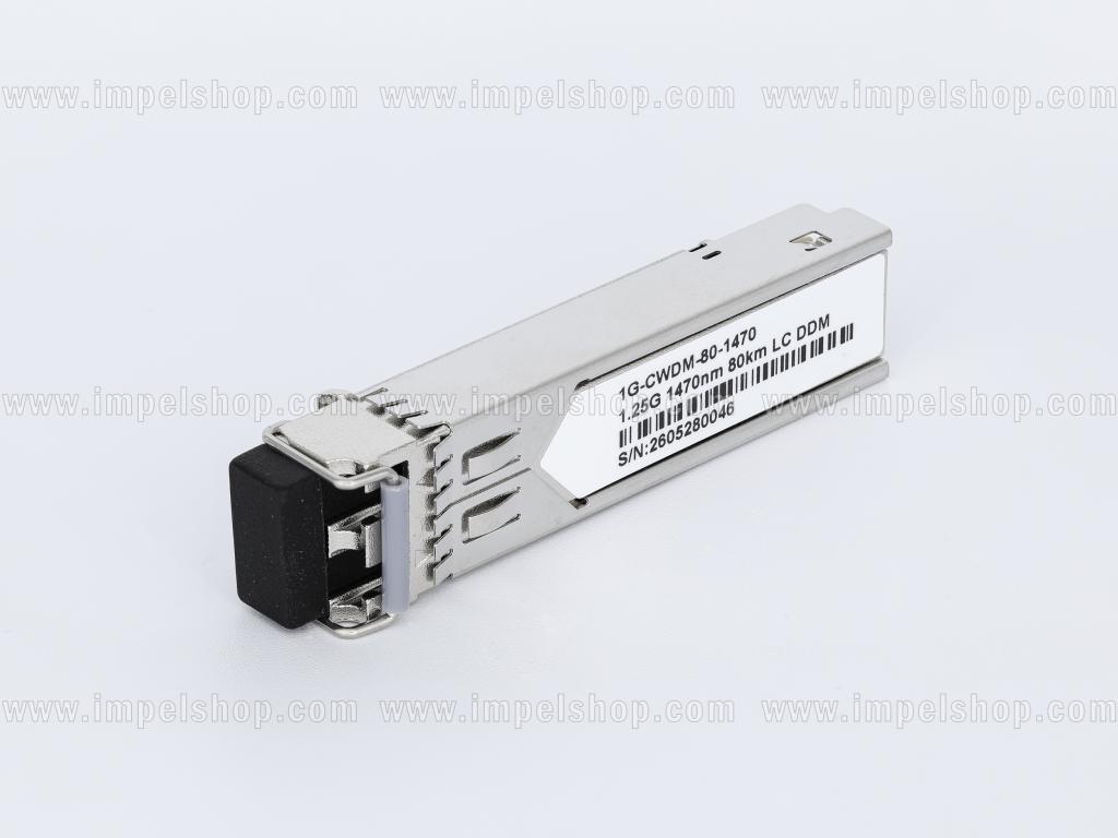 Wkładka / moduł 1.25G, SFP, CWDM, SMF, 2xLC, 80km (23dB), Tx1470nm / Rx1270nm ~1610nm, DDM , kodowanie : CISCO