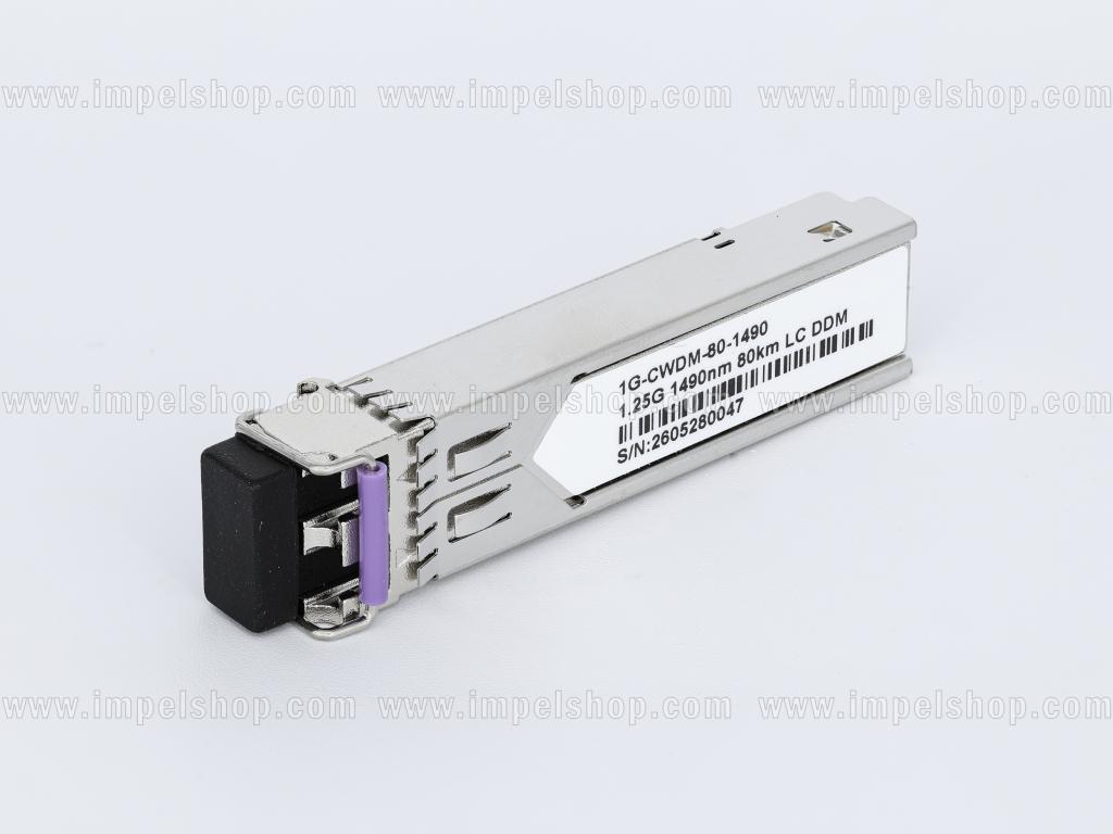 Wkładka / moduł 1.25G, SFP, CWDM, SMF, 2xLC, 80km (23dB), Tx1490nm / Rx1270nm ~1610nm, DDM , kodowanie : CISCO