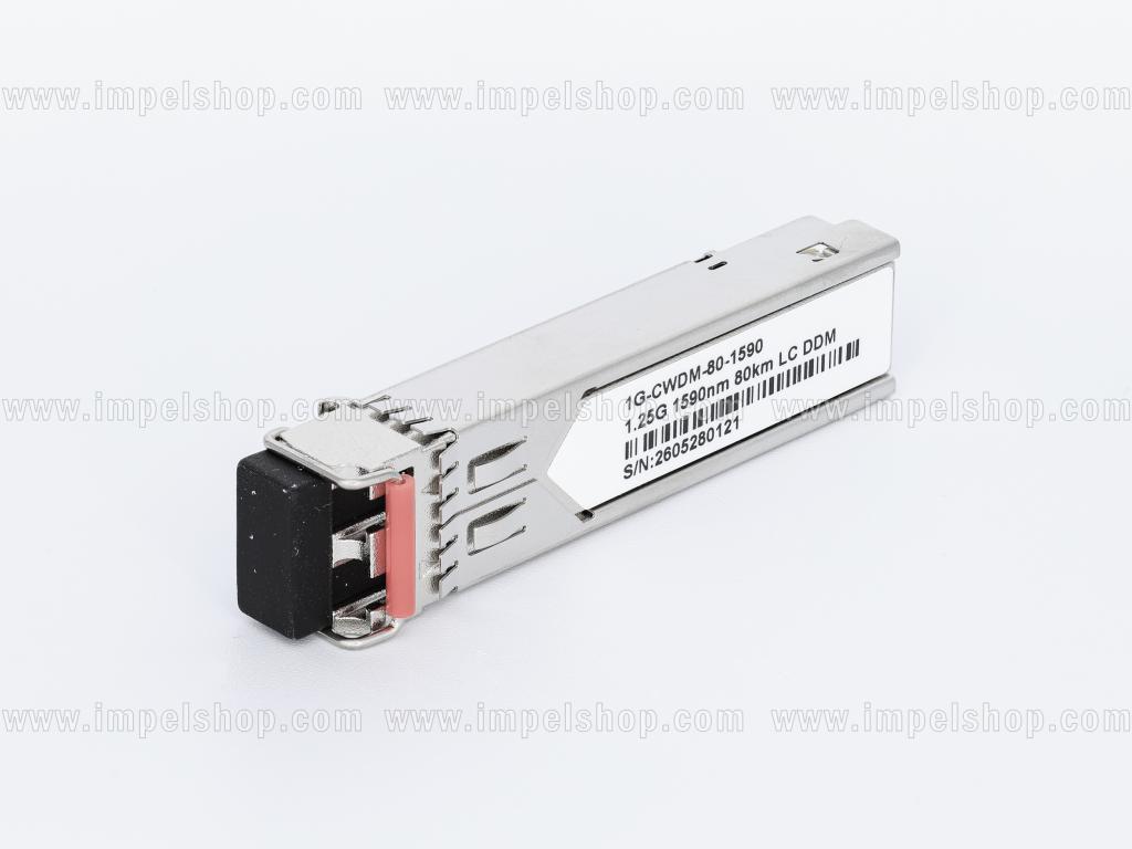 Wkładka / moduł 1.25G, SFP, CWDM, SMF, 2xLC, 80km (23dB), Tx1590nm / Rx1270nm ~1610nm, DDM , kodowanie : CISCO