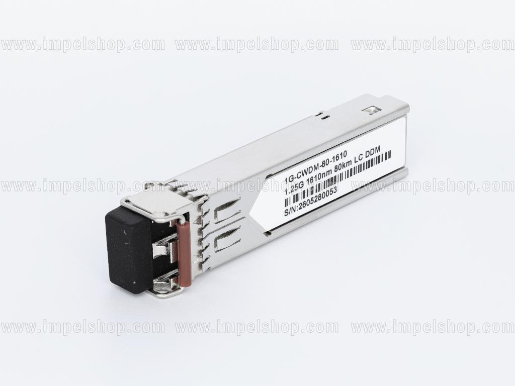 Wkładka / moduł 1.25G, SFP, CWDM, SMF, 2xLC, 80km (23dB), Tx1610nm / Rx1270nm ~1610nm, DDM , kodowanie : CISCO