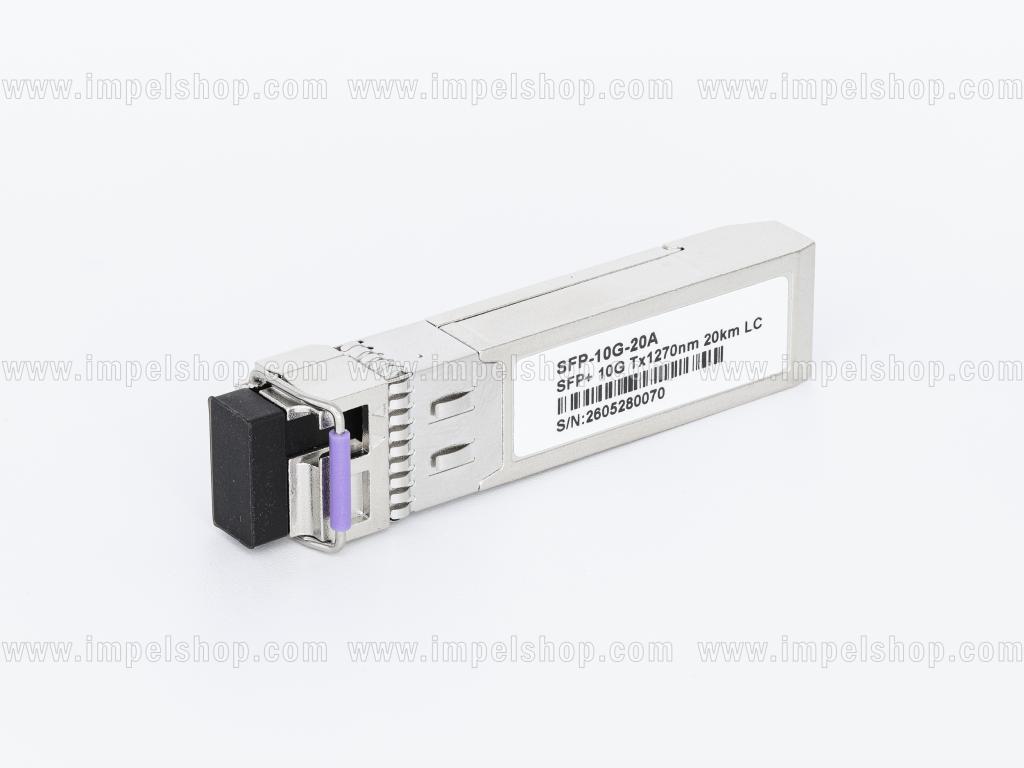 Wkładka / moduł 10G, SFP+, BIDI, WDM, SMF 1xLC, 20km, Tx1270nm / Rx1330nm, DDM , kodowanie : CISCO