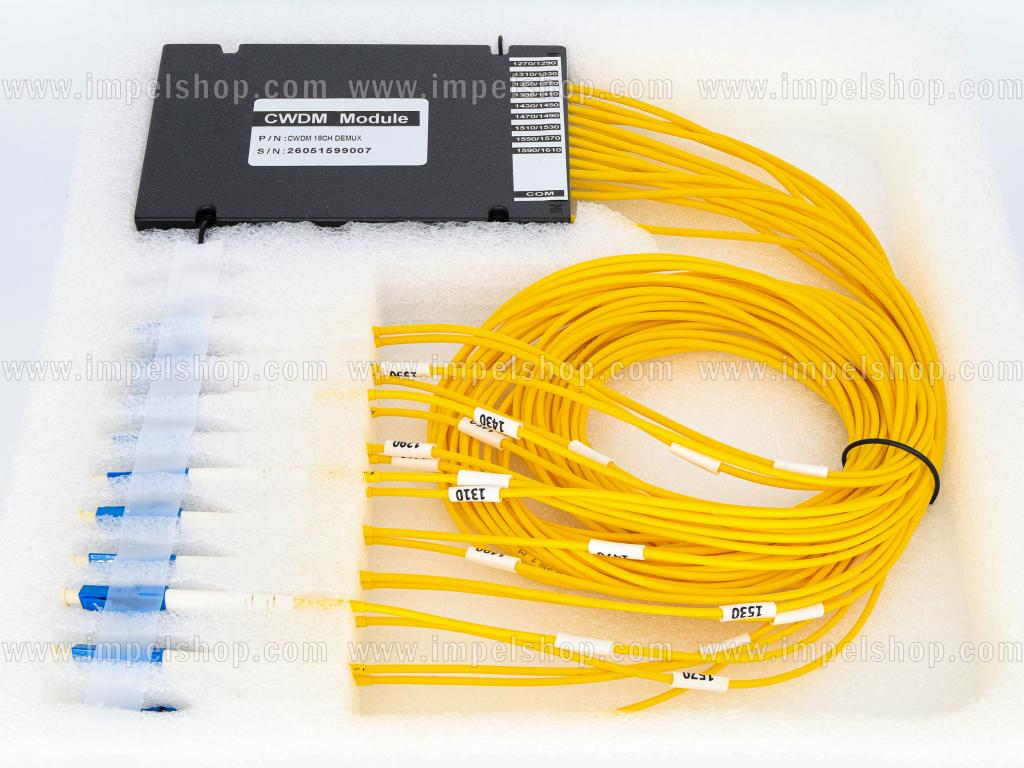 CWDM 18CH MUX / DEMUX Multiplexer Optyczny 18 Kanałów CWDM