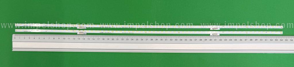 Zestaw listew LED do naprawy podświetlenia telewizora  HISENSE 50" zestaw 2szt X JL.E50088414-003CS-R8N-M-HF , 541MM , 64LED , 6V ,