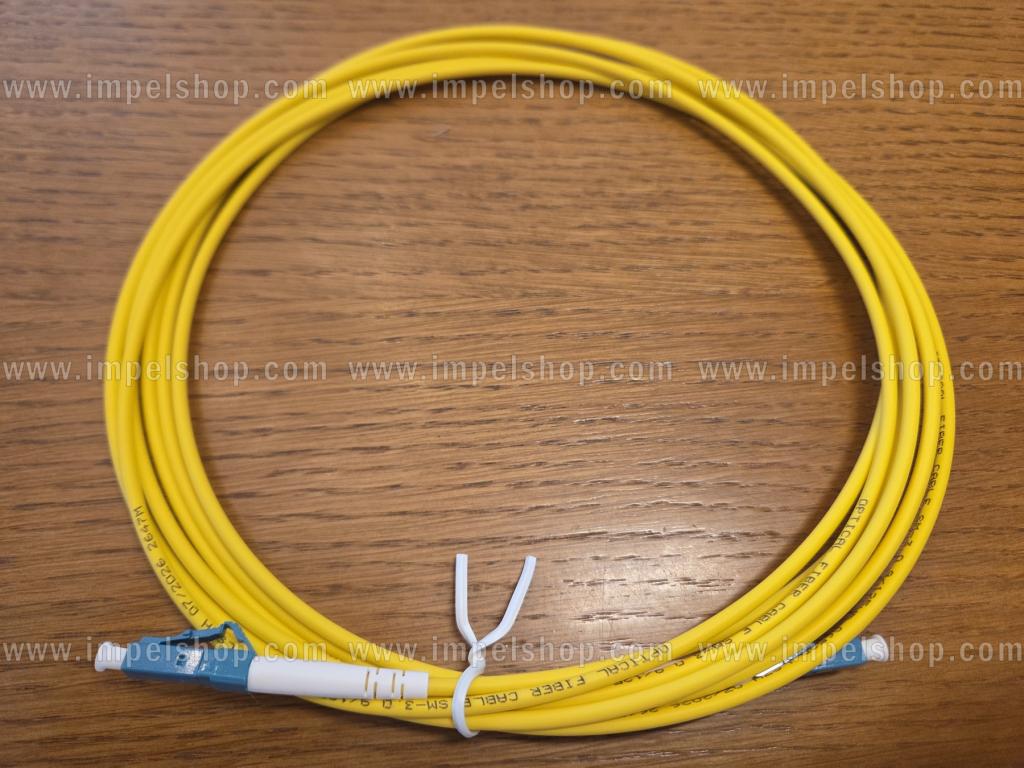 Patchcord SM G652D, Simplex, 3.0mm, LC/UPC - LC/UPC, 3m