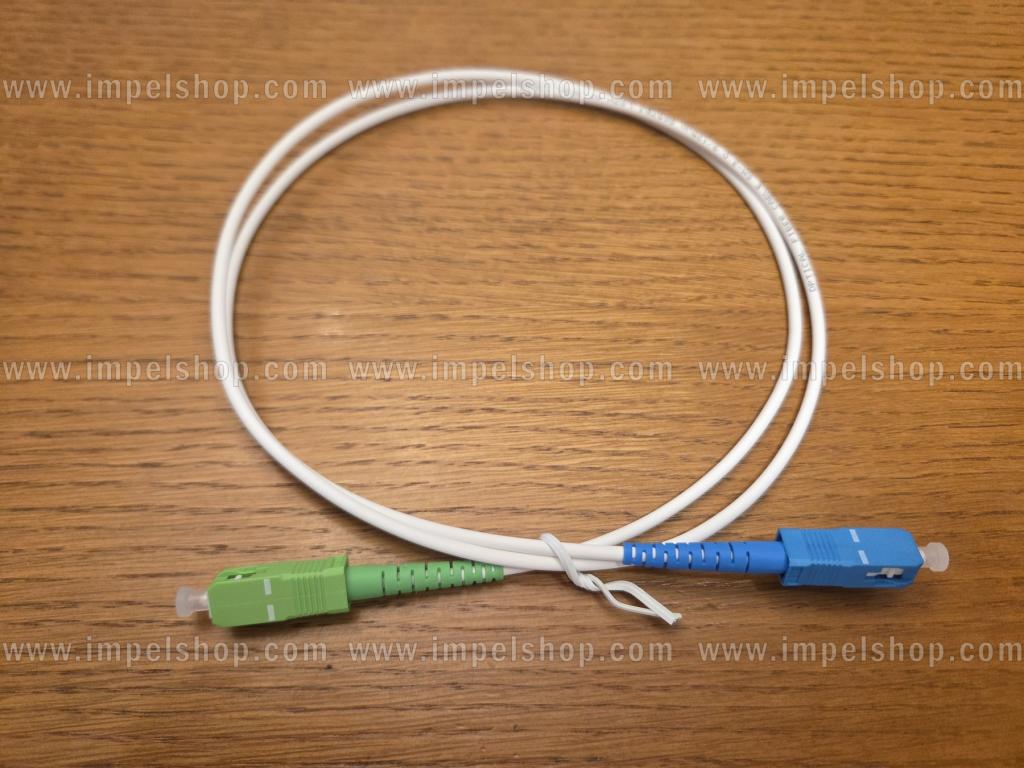 Patchcord SM G657B3, Simplex, 3.0mm, SC/APC - SC/UPC, 1m