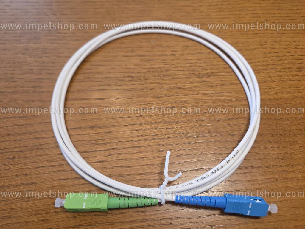 Patchcord SM G657B3, Simplex, 3.0mm, SC/APC - SC/UPC, 2m