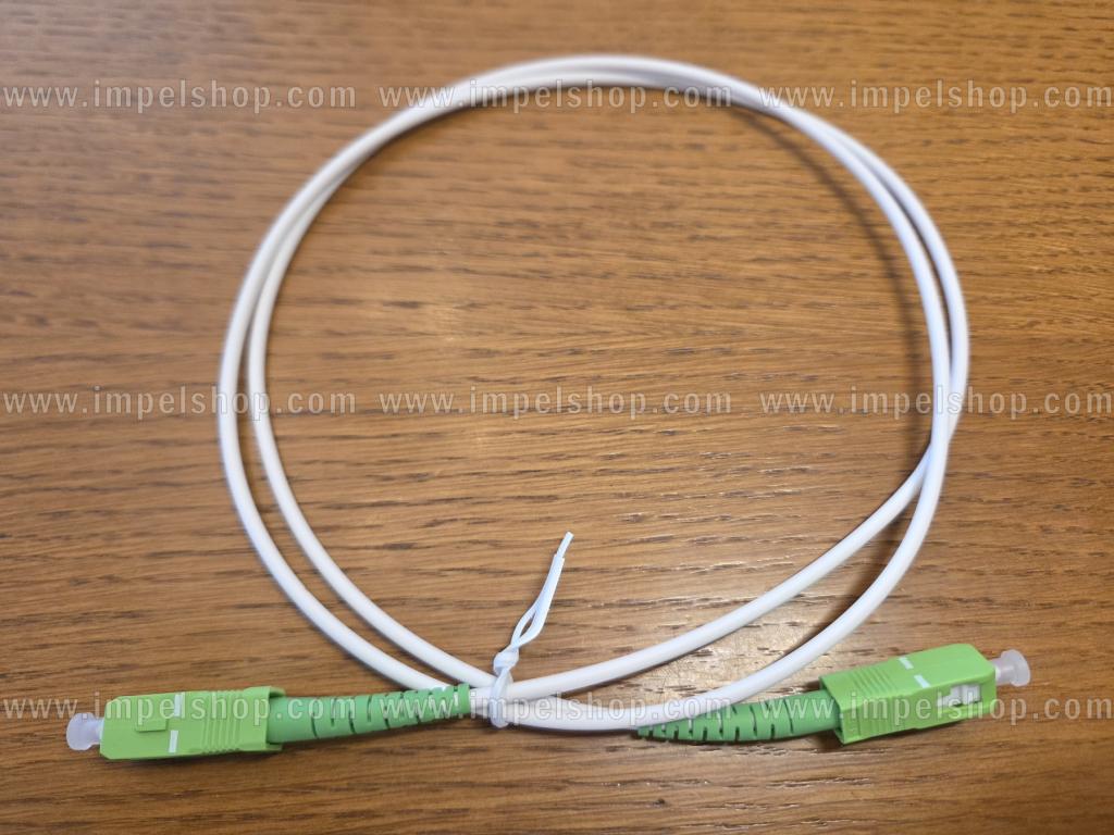 Patchcord SM G657B3, Simplex, 3.0mm, SC/APC - SC/APC, 1m