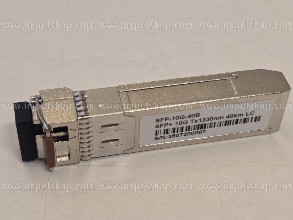 Wkładka / moduł 10G, SFP+, BIDI, WDM, SMF 1xLC, 40km, Tx1330nm / Rx1270nm, DDM, kodowanie CISCO