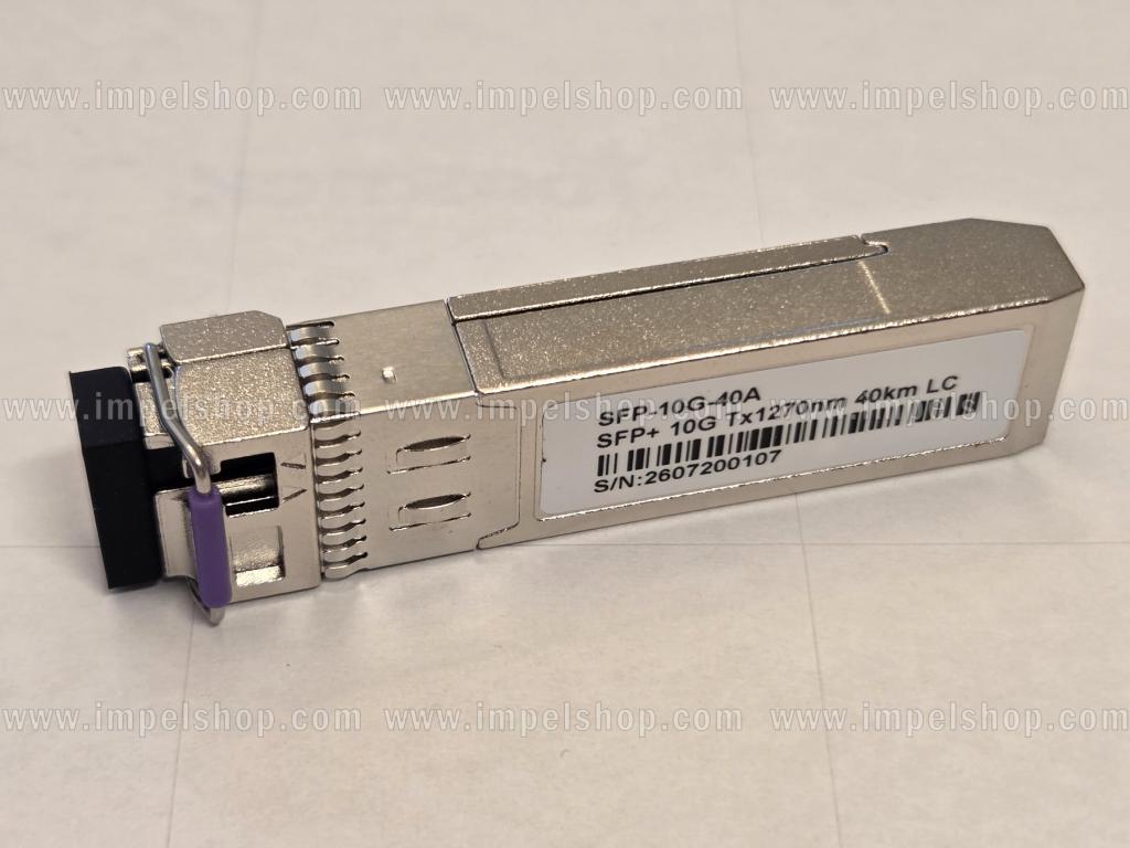 Wkładka / moduł 10G, SFP+, BIDI, WDM, SMF 1xLC, 40km, Tx1270nm / Rx1330nm, DDM, kodowanie CISCO