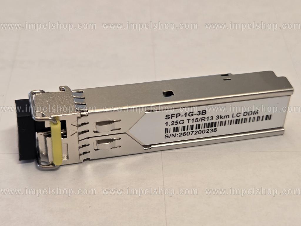 Wkładka / moduł 1.25G, SFP, BiDi, WDM, SMF, 1xLC, 3km, Tx1550nm / Rx1310nm, kodowanie CISCO