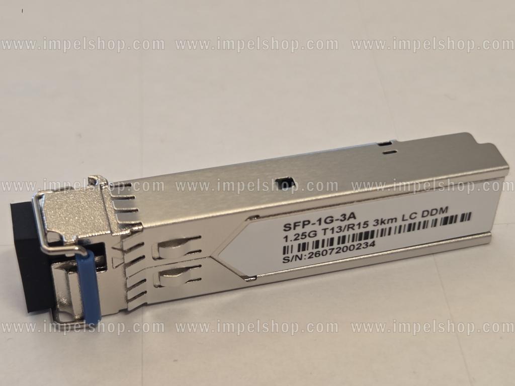 Wkładka / moduł 1.25G, SFP, BiDi, WDM, SMF, 1xLC, 3km, Tx1310nm / Rx1550nm, kodowanie CISCO
