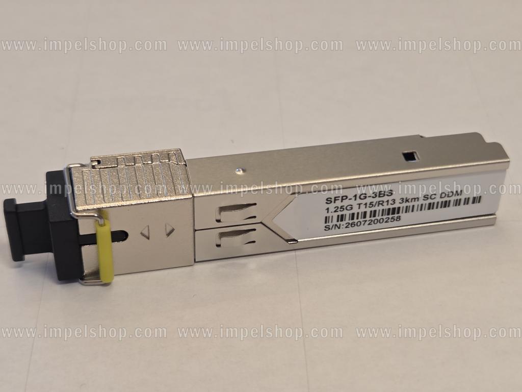 Wkładka / moduł 1.25G, SFP, BiDi, WDM, SMF, 1xSC, 3km, Tx1550nm / Rx1310nm, kodowanie CISCO