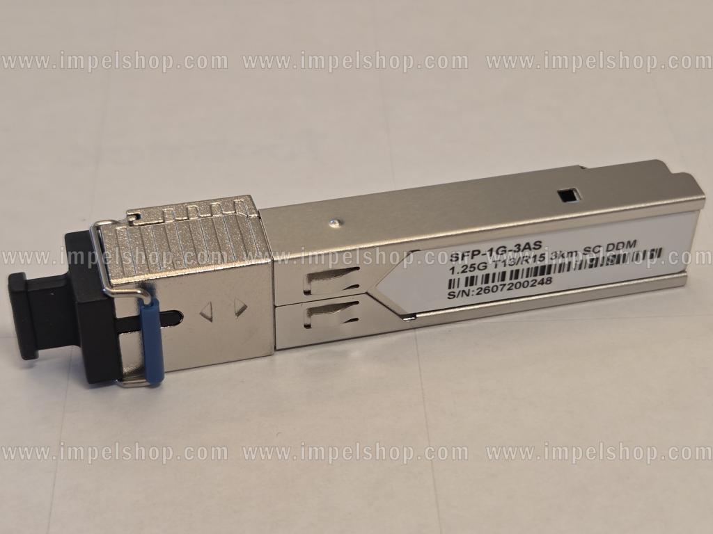 Wkładka / moduł 1.25G, SFP, BiDi, WDM, SMF, 1xSC, 3km, Tx1310nm / Rx1550nm, kodowanie CISCO