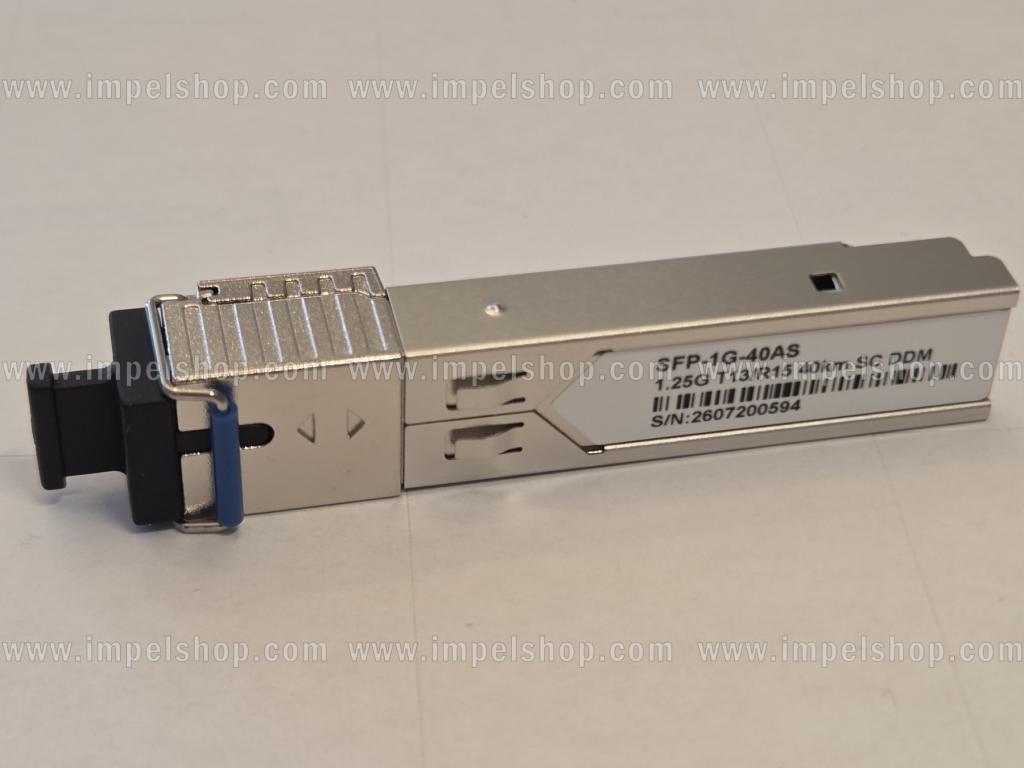 Wkładka / moduł 1.25G, SFP, BiDi, WDM, SMF, 1xLC, 40km, Tx1310nm / Rx1550nm, kodowanie CISCO