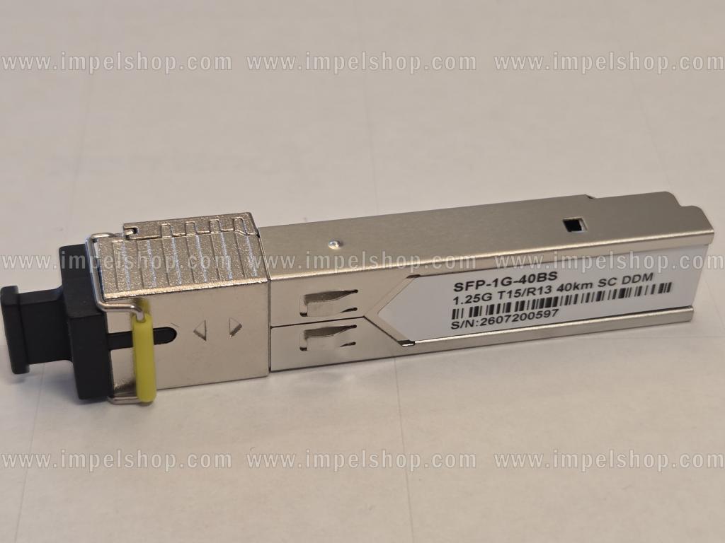 Wkładka / moduł 1.25G, SFP, BiDi, WDM, SMF, 1xSC, 40km, Tx1550nm / Rx1310nm, kodowanie CISCO