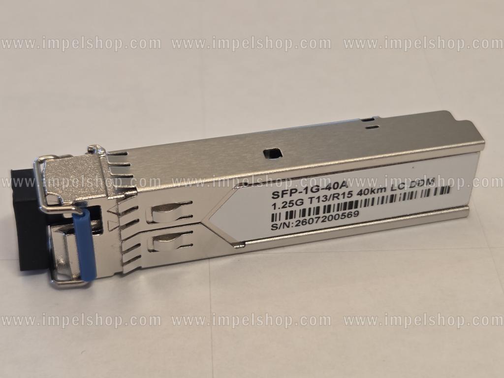 Wkładka / moduł 1.25G, SFP, BiDi, WDM, SMF, 1xSC, 40km, Tx1310nm / Rx1550nm, kodowanie CISCO