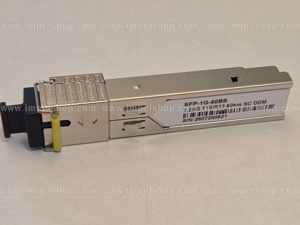 Wkładka / moduł 1.25G, SFP, BiDi, WDM, SMF, 1xSC, 60km, Tx1550nm / Rx1310nm, kodowanie CISCO