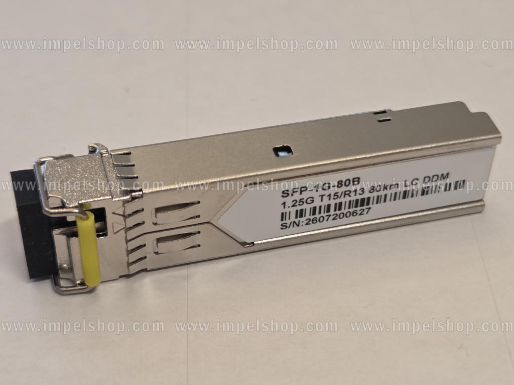 Wkładka / moduł 1.25G, SFP, BiDi, WDM, SMF, 1xLC, 80km, Tx1550nm / Rx1310nm, kodowanie CISCO