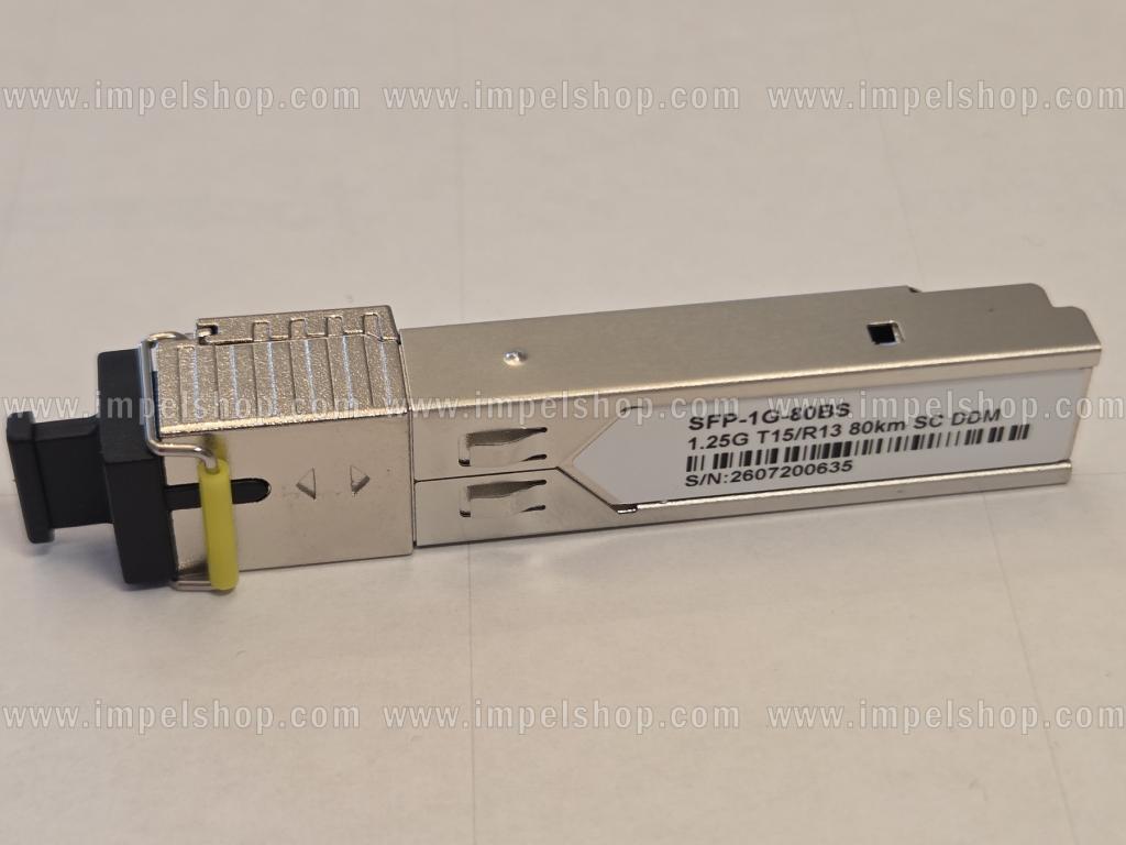 Wkładka / moduł 1.25G, SFP, BiDi, WDM, SMF, 1xSC, 80km, Tx1550nm / Rx1310nm, kodowanie CISCO