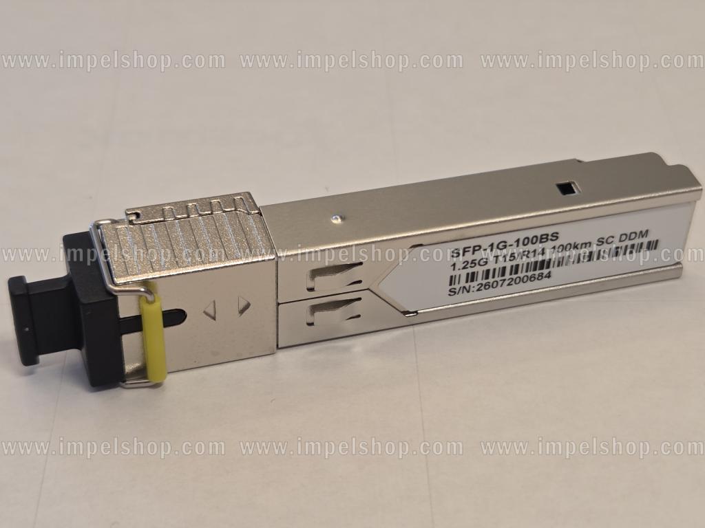 Wkładka / moduł 1.25G, SFP, BiDi, WDM, SMF, 1xSC, 100km, Tx1550nm / Rx1490nm, kodowanie CISCO